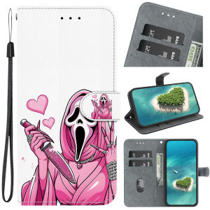 Leather Phone Case For Samsung Galaxy A57 A56 A55 A54 A53 A52 A37 A36 A35 A34 A33 A42 A32 4G  5G Card Slot Wallet Cover