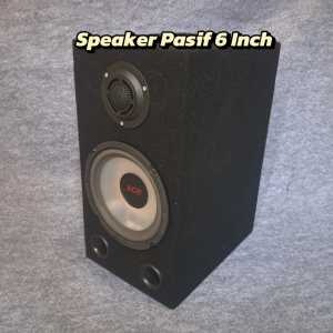 Speaker Pasif 6 Inch + Tweeter Bok Kotak Model Pabrikan
