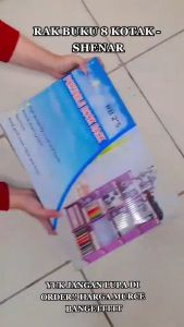 Rak Buku Portable / Lemari Serbaguna 2 Sisi (Pink Polkadot) 2 SISI
