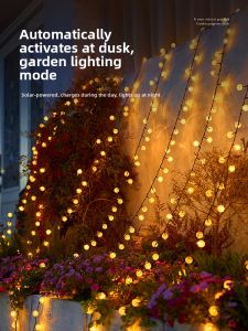 BEAUTY IN THE LIGHT | Solar LED Colorful String Lights Waterproof Outdoor Garden Decor