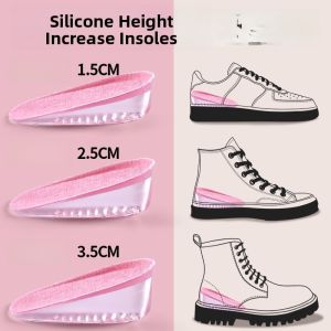 XIANZHAO | Silicone Heightening Shoe Inserts Invisible Super Soft Shock Absorption Womens Style Small Stature Cos Play Comfortable Feeling