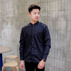 Baju Koko Pria Dewasa Terbaru Lengan Panjang Polos Motif Marvel