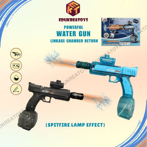 Mainan Pistol Air Elektrik Water Gun Semprotan Air ada cahaya