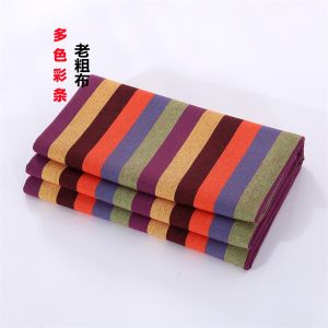 Thick Cotton Bed Sheet for Single and Double Beds Qualified Product from Shandong Province with Yarn-Died Stripes Pattern