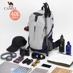 CAMEL 40L Water Resistant Travel Backpack Camp Hike Laptop Daypack Trekking Climb Back Bags