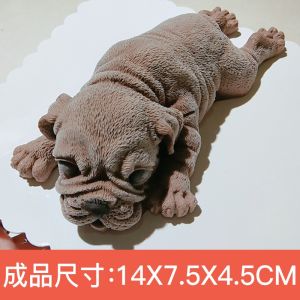 Internet Celebrity 3 Dstereo Shar Pei Saliva Pig Rabbit Mousse Mold Pudding Jelly Ice Cream Cake Silicone Mold