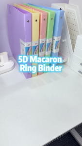 5D Ring File Fail Kertas A4/F4 Binder Push-Pull 5-hole Clip PP Material Waterproof School Stationery