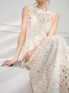 PlumJan | Summer Beach Vacation Style New Elegant Lace Long Dress