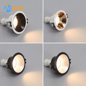 JOYINLED Pack of 2/10 Recessed Downlight Housing Aluminum Alloy Trim Ring for MR16/GU10 Bulbs in Gold/Black/White