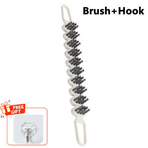 Multi-functional Bendable Cleaning Brush Bathroom Soft Bristle Crevice Brush Groove Faucet Corners Floor Wall Tiles Window Brush