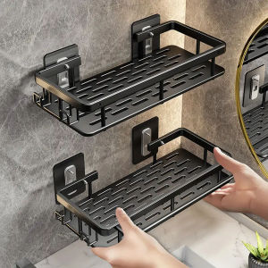 1PC Non Perforated Bathroom Storage Rack Toilet Storage Rack Toilet Washbench Supplies Toilet Wall Mounted Storage Rack