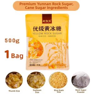Yunnan Premium Handmade Small Crystal Yellow Rock Sugar 3 Jin