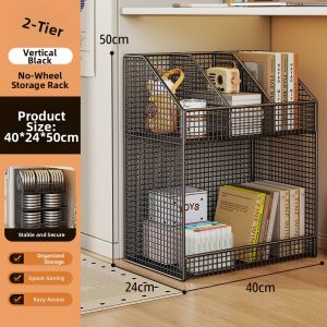 evesigar | Mobile Storage Cart Book Shelf