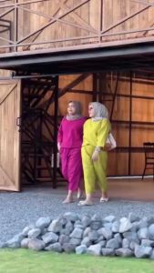 Setelan Wanita Polos Kekinian Crinkle Airflow Premium Quality | Setelan Wanita | Polos Kekinian | Setelan Cozie set