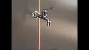 304 Stainless Steel Three Tap Faucet Multifunctional Three Way Tap Stream Sprayer Head Wall Installation