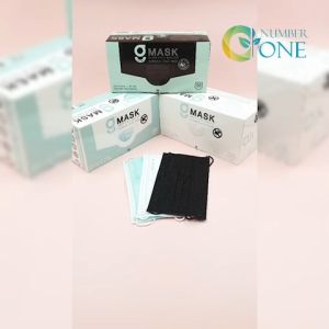 ล็อตใหม่ มี มอก.มีตราปั๊ม ผลิตในไทย มีอย.ปลอดภัย G lucky Mask หน้ากากอนามัยสีดำ 3ชั้น 1 กล่องบรรจุ 50ชิ้น(สีดำ)