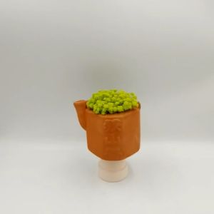 Chậu đất nung chậu sen đá - Bình trà 57 miệng chậu 5cm chiều cao 7cm