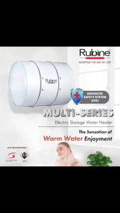Rubine Multi Series Electric Storage Water Heater Bathroom Water Tank Heater Tangki Pemanas Air