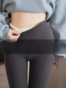 Miiow | Womens Fleece Lined Thickened Autumn Winter Bottoms Cat Person MiiOW Warm Cotton Trousers Long Pants Pure E-commerce Sales