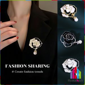 HB Camellia Brooches Fashion accessories For Women Elegant Flower Pins