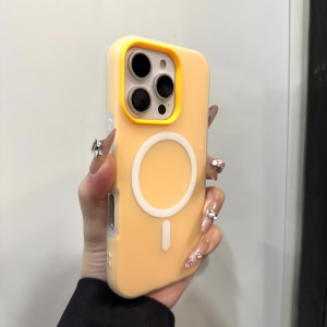 2IN1 Luxury Candy Magsafe Wireless Charge Matte Phone Case For iPhone 11 12 13 14 15 16 Pro Max Plus Magnetic Bumper Cases Cover