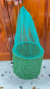 Rọng Ếch tôm tép Cua cá Lưới nhựa (2 vành kẽm - 20x40cm).