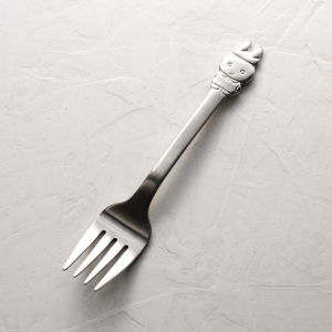 ช้อนสตั๊ดเนื้อหนาสำหรับเด็ก ชุดเครื่องมือทานอาหาร ช้อนและตะเกียบสำหรับทานไอศกรีมและของหวาน อุปกรณ์สำหรับเด็ก สไตล์การ์ตูน