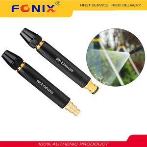 FONIX Spray Nozzle High Pressure Water Adjustable Straight Nozzle High Pressure Sprinkler Connector Hose Sprinkler For Cleaning Car Washer Garden Watering