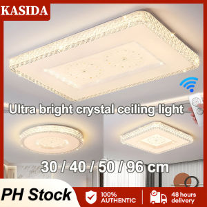 KASIDA tri color led ceiling light with remote chandelier light modern design led lights for room at night cystal ceiling lights modern design living room ceiling light bedroom kitchen bathroom dinning ceiling lights