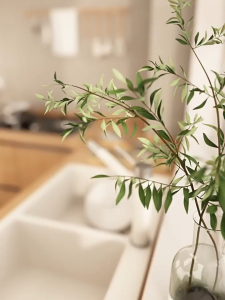 ที่วางมีดทำครัวที่วางตะเกียบแบบบูรณาการเขียงชั้นเก็บของออแกไนเซอร์สีขาวBPARK