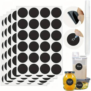 120pcs 1.5-Inch Round Self-Adhesive Labels for Storage Jars Spice Bottles Parties Craft Room Weddings Home Kitchen Organiza