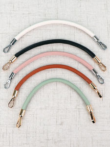 DIY Handmade round Shoulder Strap Leather Rope Underarm Hanging Short Handbag Handle Replacement Accessories for Bags