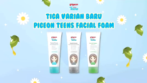 Pigeon Teens Facial Foam Daily Mild Cleansing Sabun Muka Kulit Kering Pembersih Wajah
