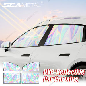 SEAMETAL Magnetic Car Window Sun Shade UV-Blocking Sun Protection Anti-Glare Privacy Curtains for Baby Summer Cooling Sunshade