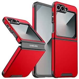 Luxury Matte Protective Phone Case for Samsung Galaxy Z Flip 8 7 FE 6 5 4 Flip7 Flip6 Flip5 Flip4 Wireless Charging Shockproof
