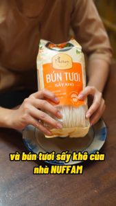 Combo 3 Túi Bún Tươi Sấy Khô - Chính Hãng Nuffam - Túi 400gr
