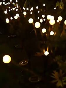 CRX ไฟหิ่งห้อย ไฟโซล่าเซล ไฟโซล่าเซลล์ โคมไฟสนามหญ้า ไฟตกแต่งสวน โคมไฟปักพื้นสวน ไฟภูมิทัศน์ ไฟปักสนาม ( ไฟสีวอร์ม )