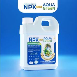 Paket AQ Green 500g Dan AQUA Green NPK Cair ZAT Plus 1L - Pupuk Organik Hayati Majemuk Pembenah Tanah Pupuk Pelebat Buah Bunga Dan Daun