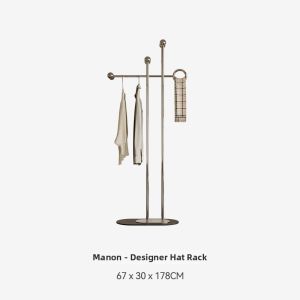 Italian Minimalist Luxurious Steel Standing Coat Rack