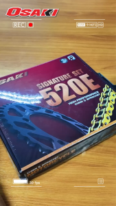 OSAKI (520E) ชุดโซ่สเตอร์ NINJA300/400 สินค้าคุณภาพ ของแท้ แข็งแรง ทนทาน อายุการใช้งานยาวนาน รับแรงกระชากได้ดี