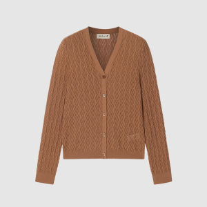 ICICLE | Silk-Cotton Blended Yarn Womens Cardigan