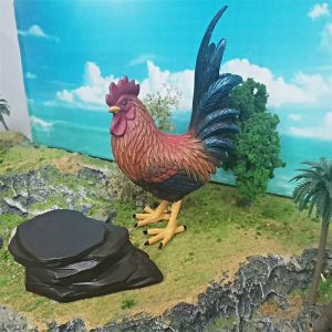 Large Size Static Chicken Model Childrens Toy Farm Scene Decoration Standing Posture Animal Doll Simulation Toy for Boys And Girls