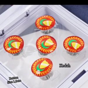 Bendera Butang Baju Melayu 1Set Butang Baju Melayu Button Negeri Di Malaysia Baju Melayu Dewasa & Budak Livas Fashion Accesories