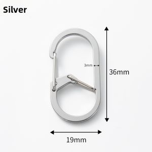 Stainless Steel Quick Release Key Ring Double Ended Clip