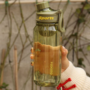 Large-Capacity Water Cup Male Student Summer Portable Outdoor Sports Bottle High Temperature Resistant Tea with Tea Infuser Scale Cup