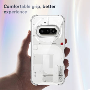 Nothing Phone 4A A069 Case Air Cushion Shockproof Silicon Bumper Clear Airbag Back Cover Hard Phone Case for Nothing Phone 4A 5G