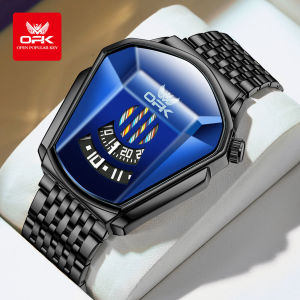 OPK Jam Tangan Pria Dewasa 2024 Anti Air Original Asli Kasual Trendi Keren Baja Tahan Karat Free Box Jam Tangan Cowok