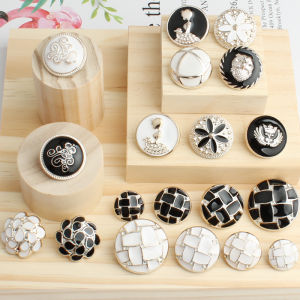 Nút Len Cỡ Lớn Tròn Sang Trọng Dành Cho Nữ Áo Khoác Nút Trang Trí Vàng Đa Năng Nút Thắt DIY Phụ Kiện May Vá