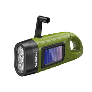 SMILING SHARK | Hand Crank Solar Portable Long-Lasting High-Beam Emergency Light