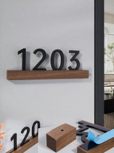 ZHICAIYOU | Custom Number Plate House Decor Lighted Logo Design